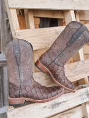 Men's Tanner Mark Monster Fish Print Boots