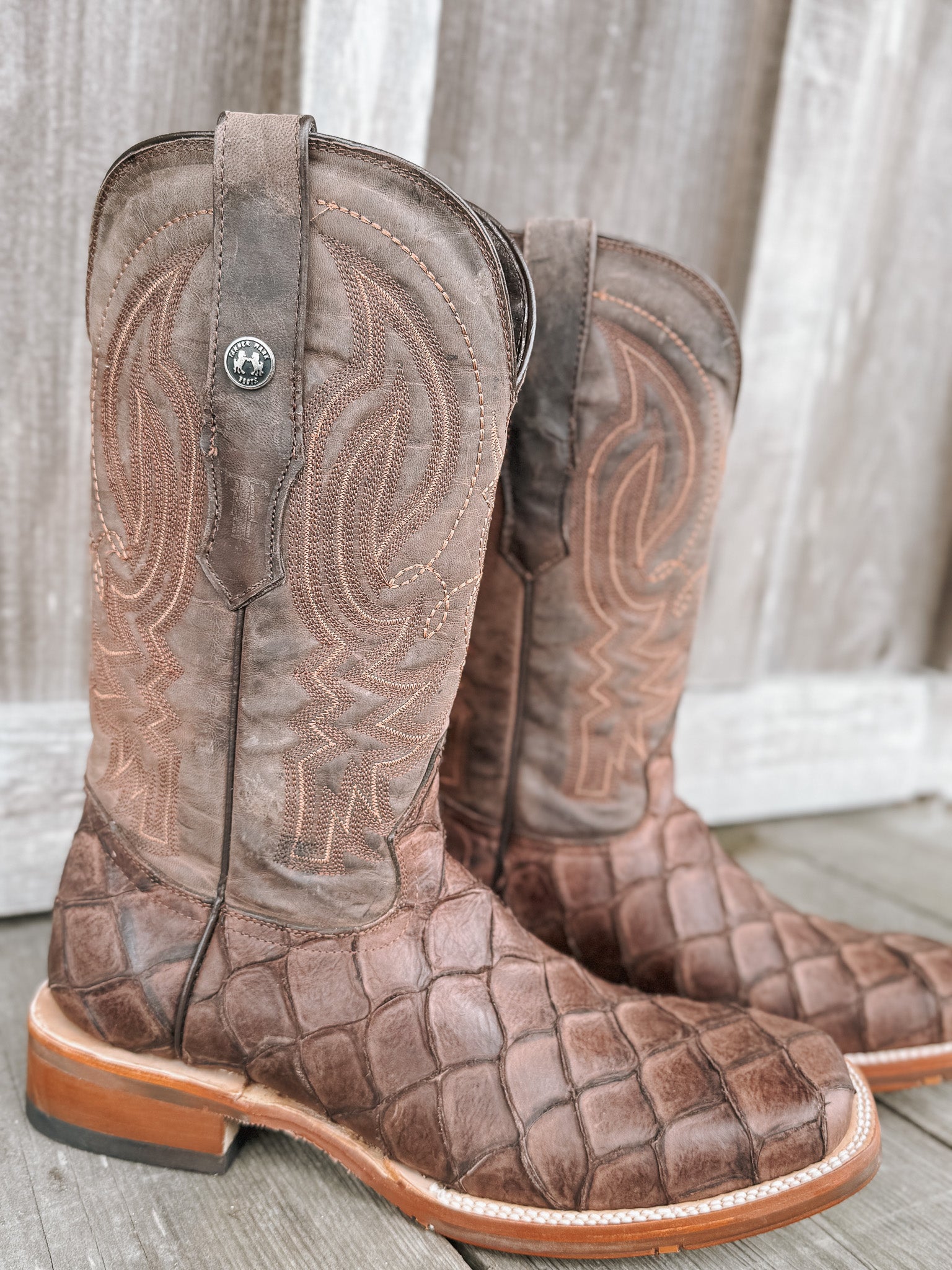 Men's Tanner Mark Monster Fish Print Boots