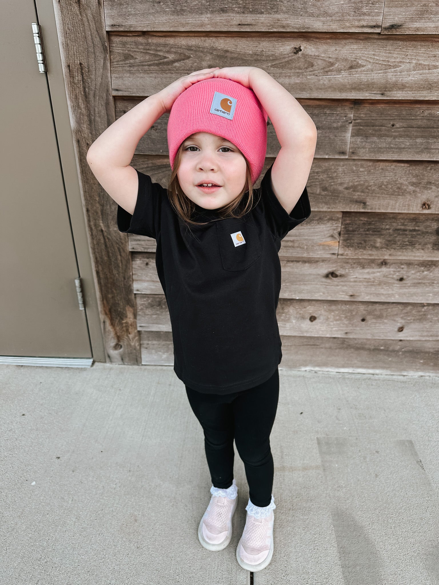 Carhartt Toddler & Kid's Acrylic Beanie in Pink