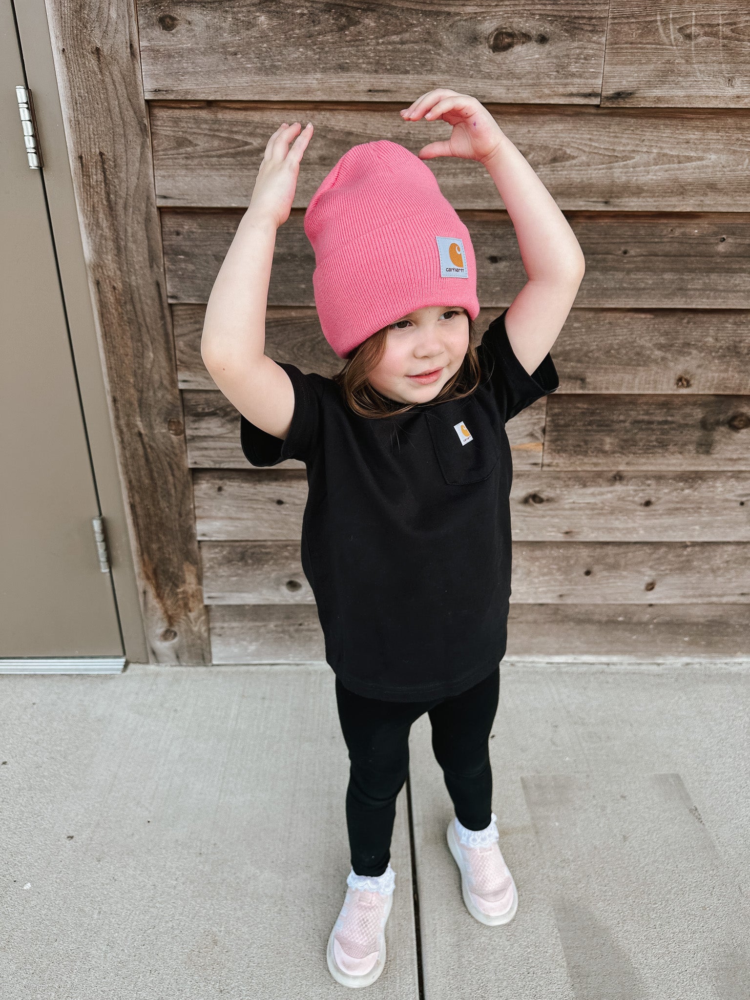 Carhartt Toddler & Kid's Acrylic Beanie in Pink