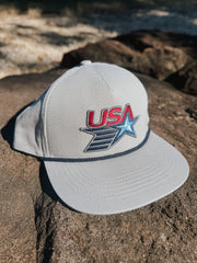 Burlebo USA Patch Gray Cap