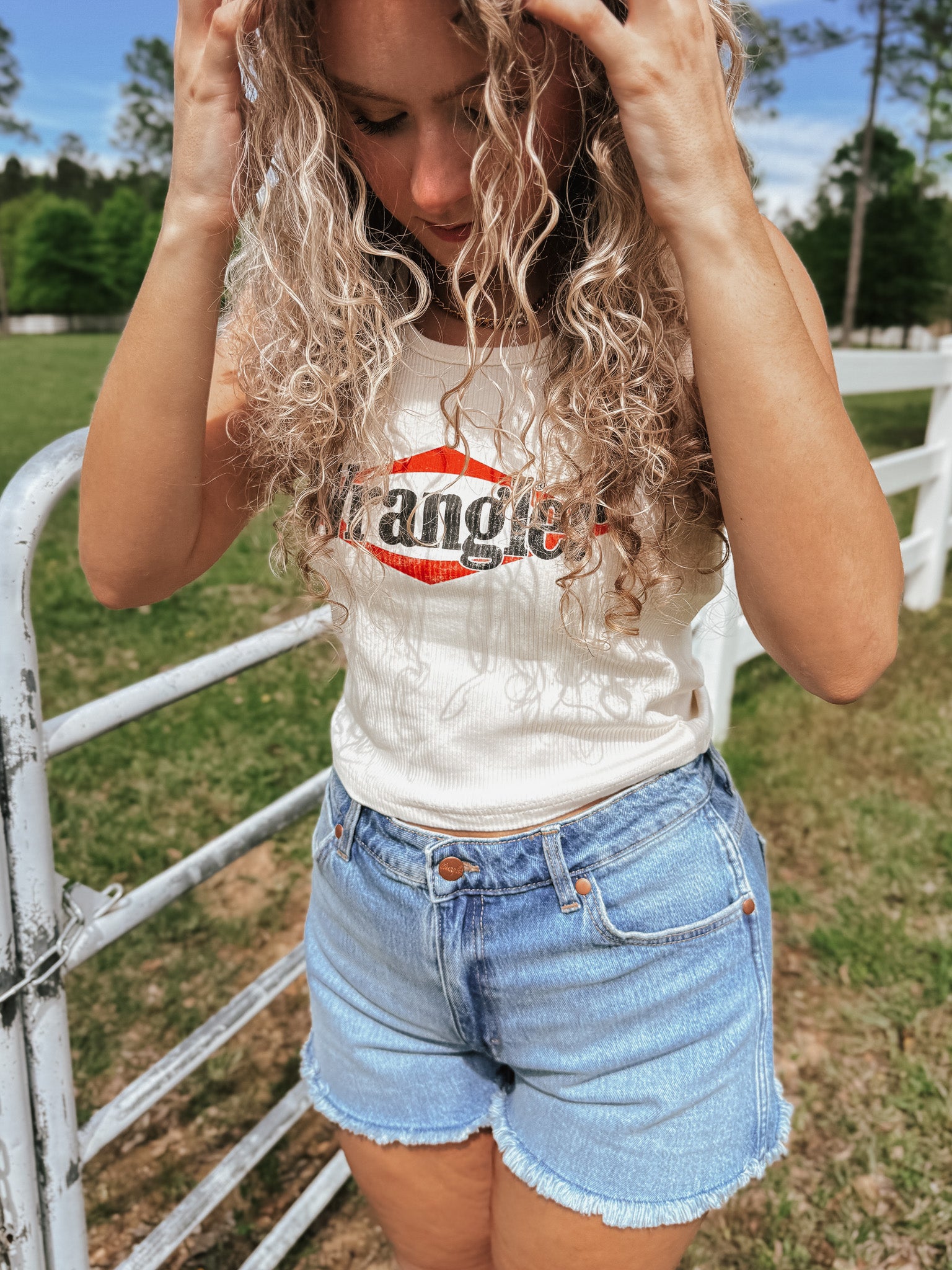 Wrangler Ribbed Cropped Tank