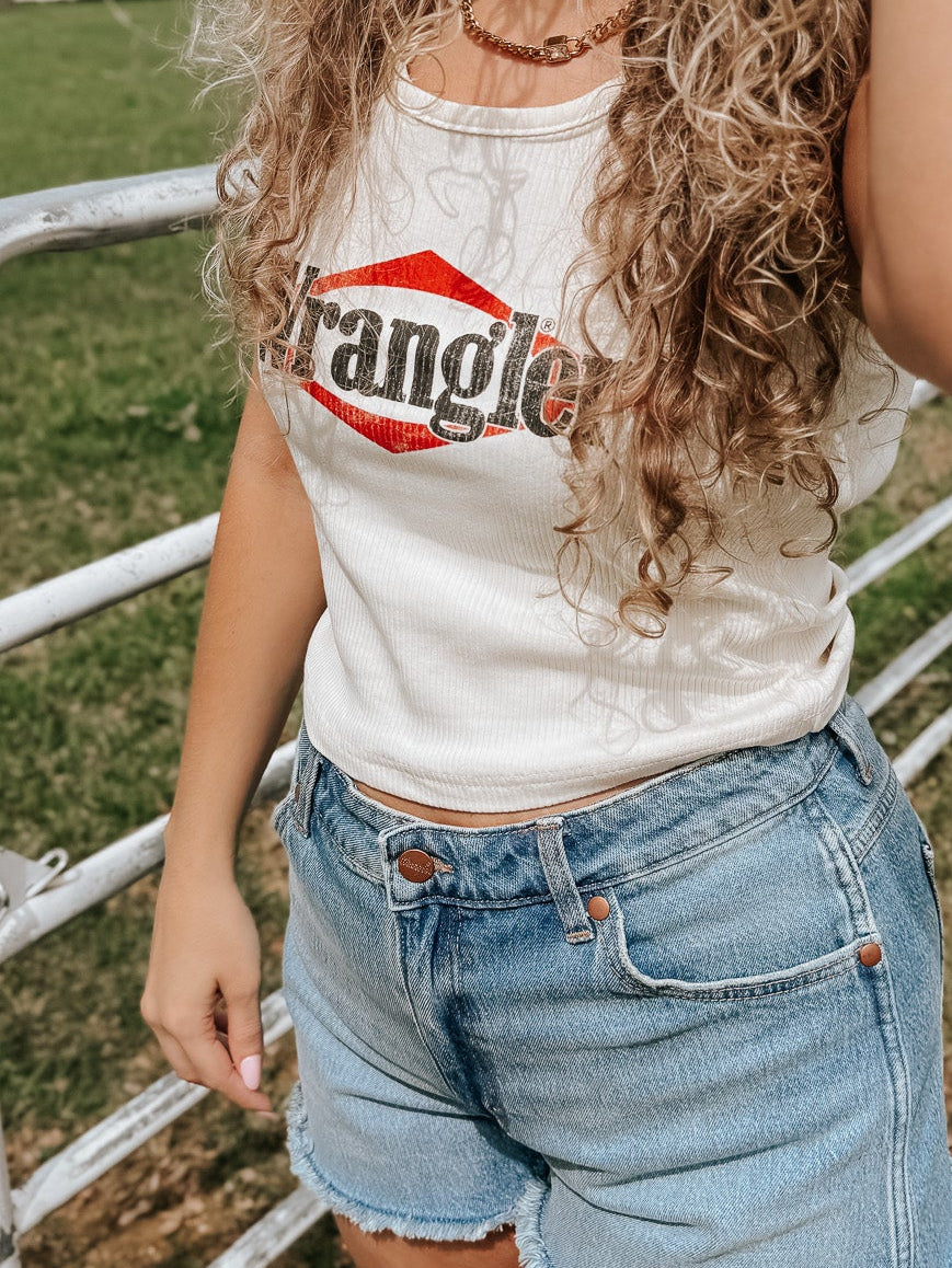 Wrangler Women's High Rise Cowboy Shorts in Riyah