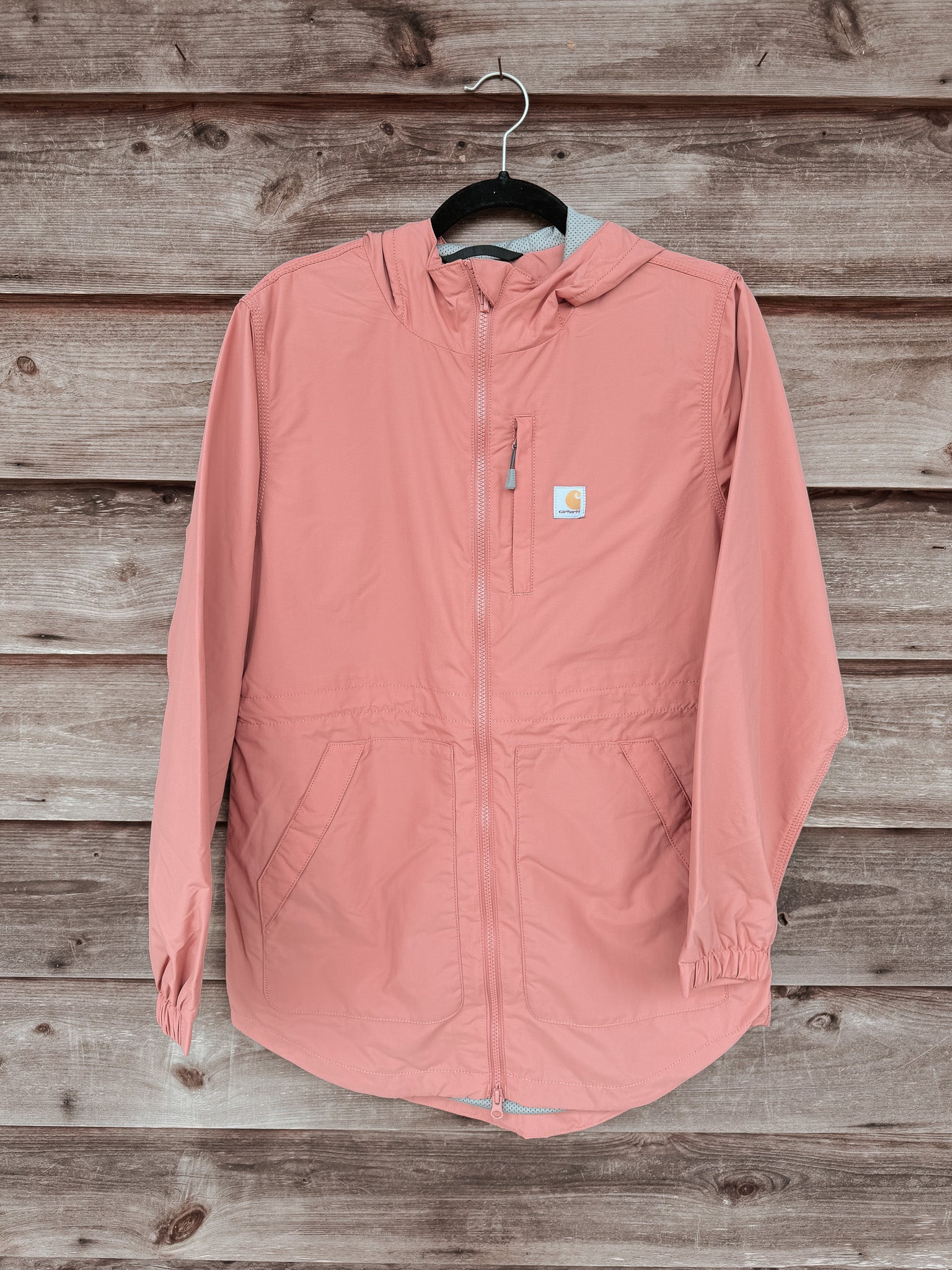Carhartt Women's Rain Defender Relaxed Fit Lightweight Coat in Rose