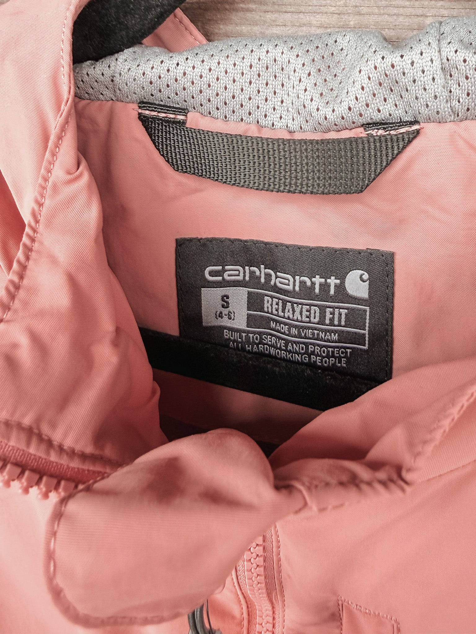 Carhartt Women's Rain Defender Relaxed Fit Lightweight Coat in Rose