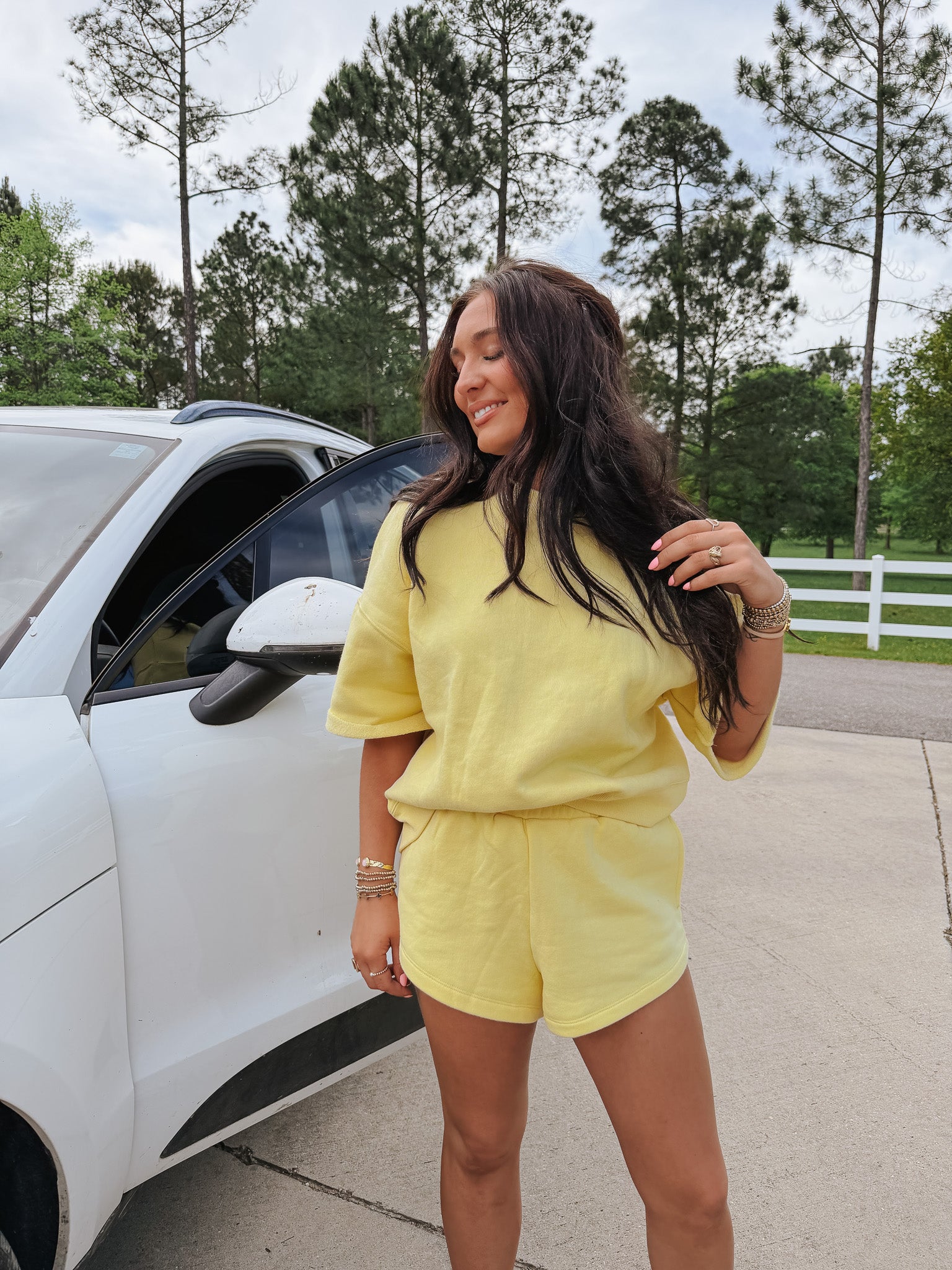 Comfort in Malibu Sweat Set in Yellow