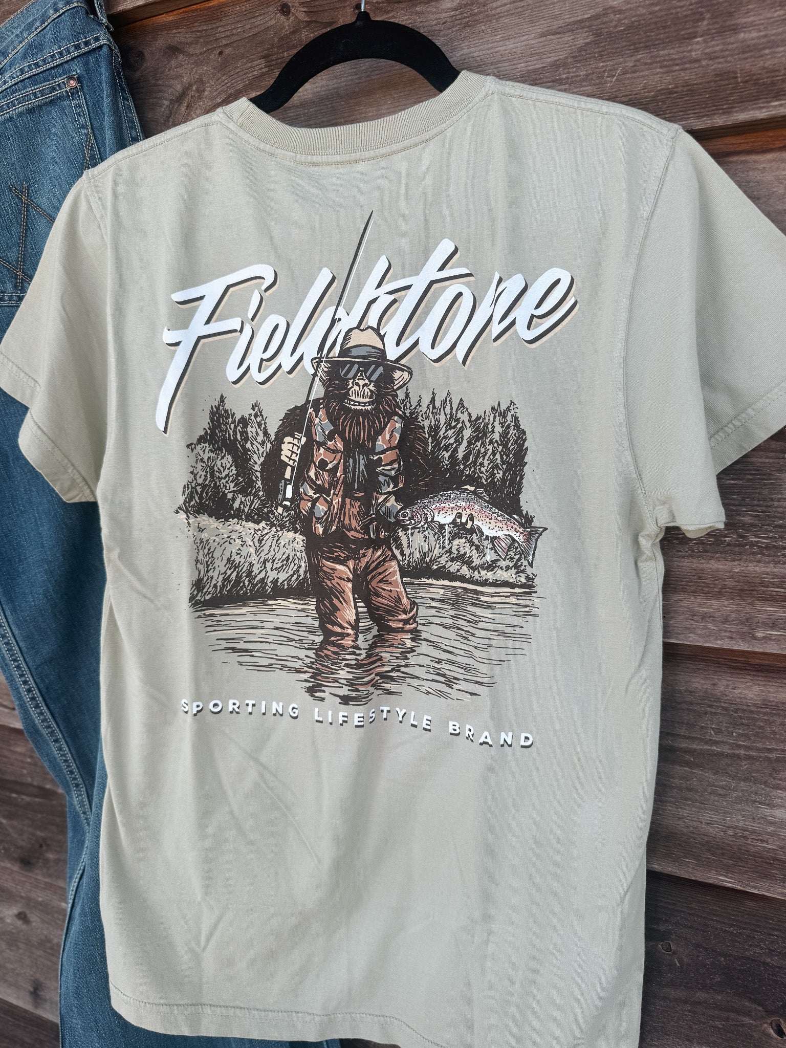 Fieldstone Gone Fishing T-Shirt in Sand