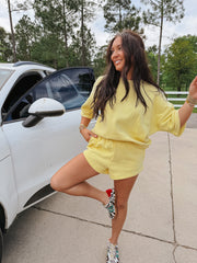 Comfort in Malibu Sweat Set in Yellow