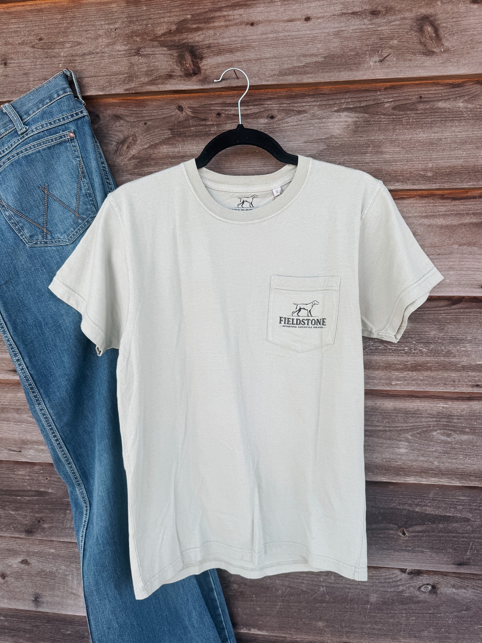 Fieldstone Gone Fishing T-Shirt in Sand