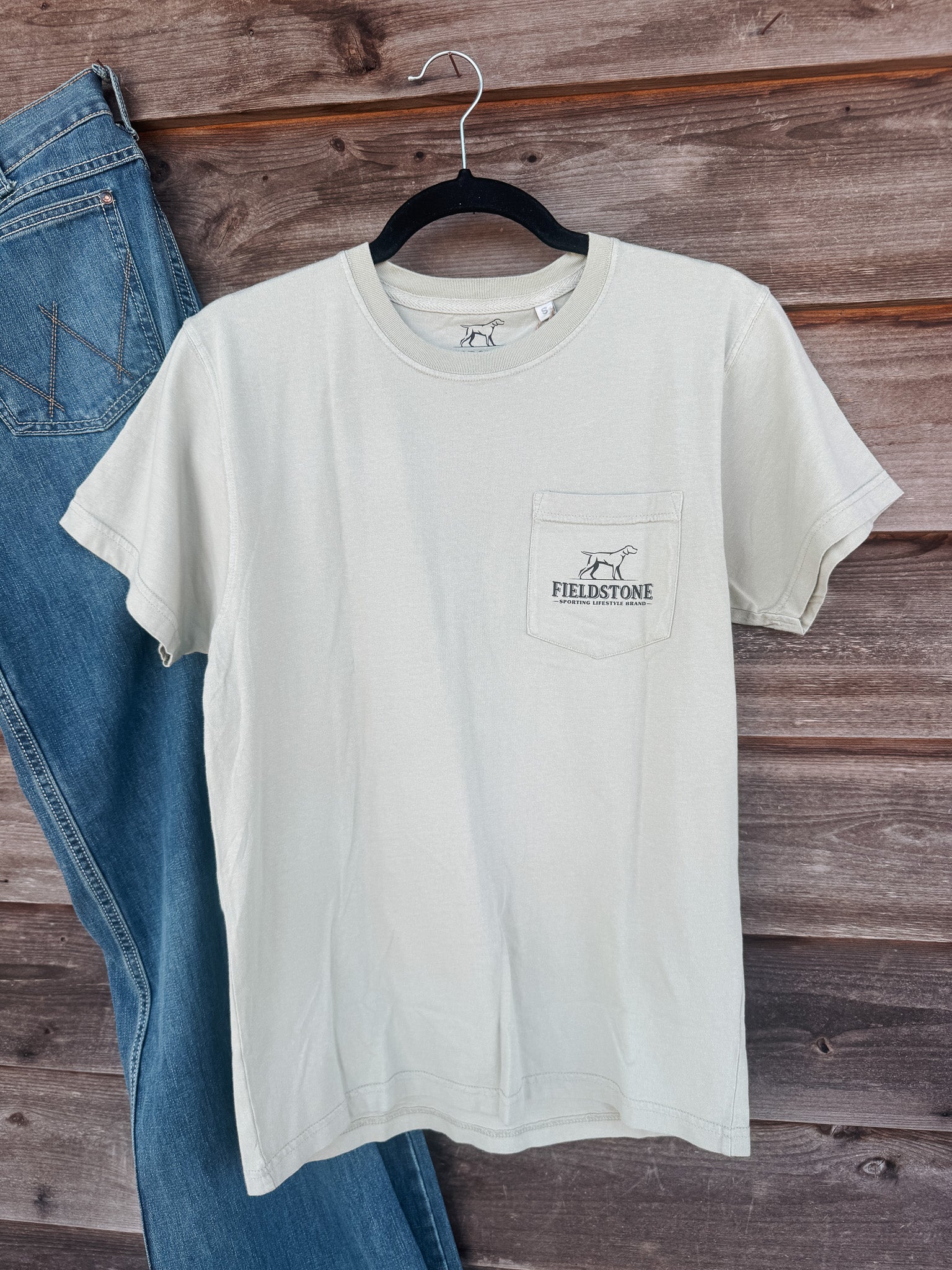 Fieldstone Gone Fishing T-Shirt in Sand