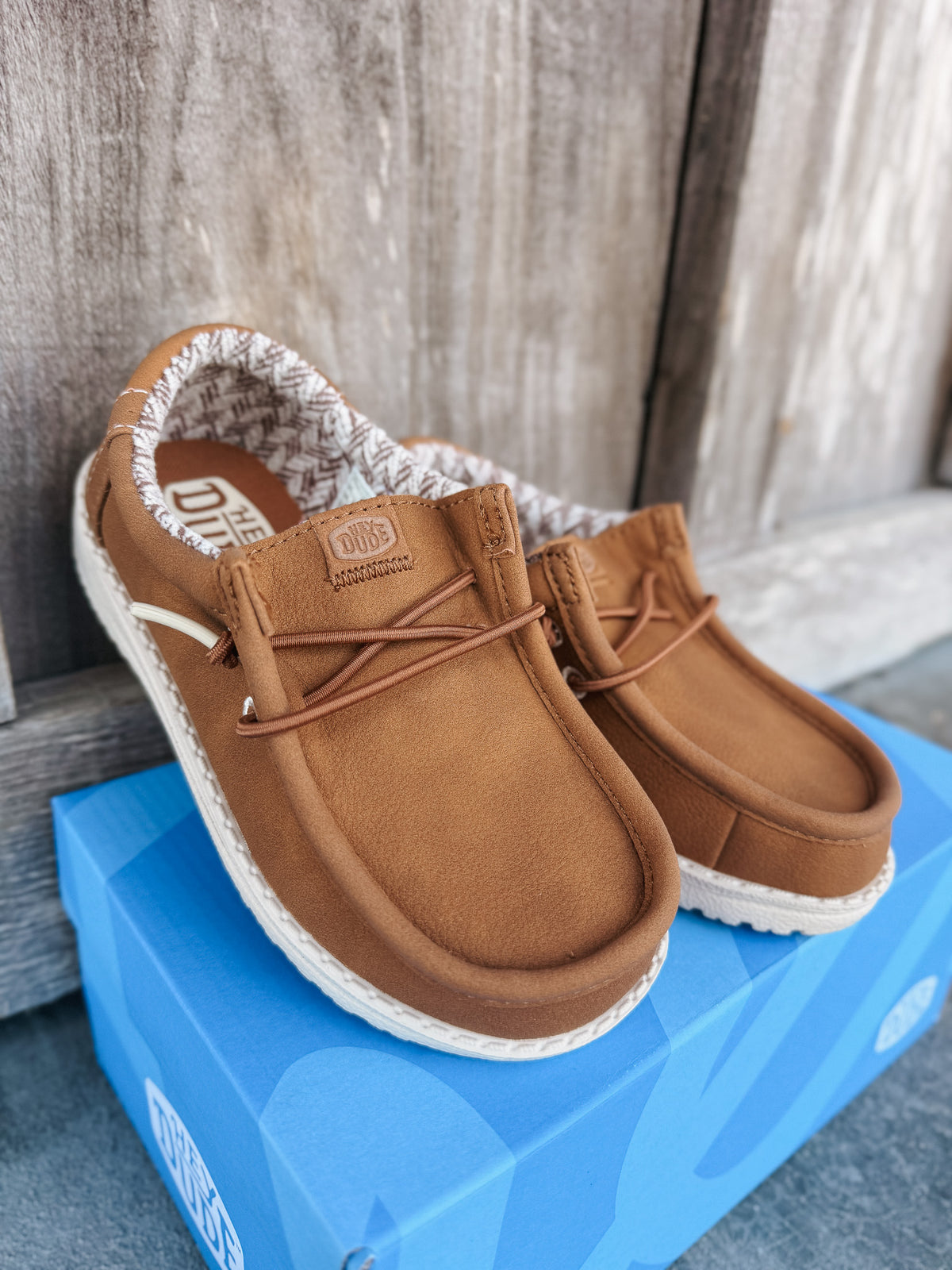 Hey Dude Wally Youth in Classic Tan