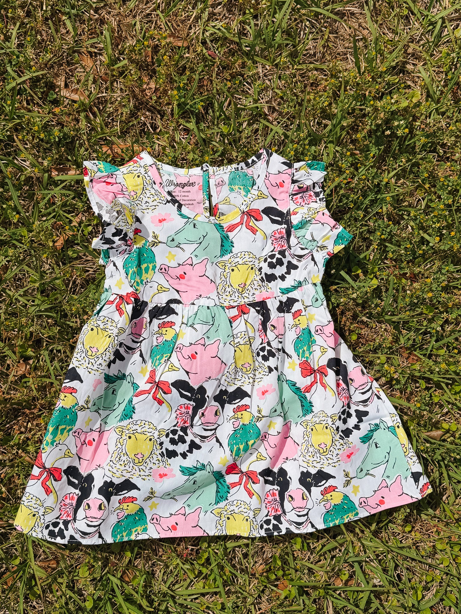 Wrangler Infant Farm Animal Dress Set