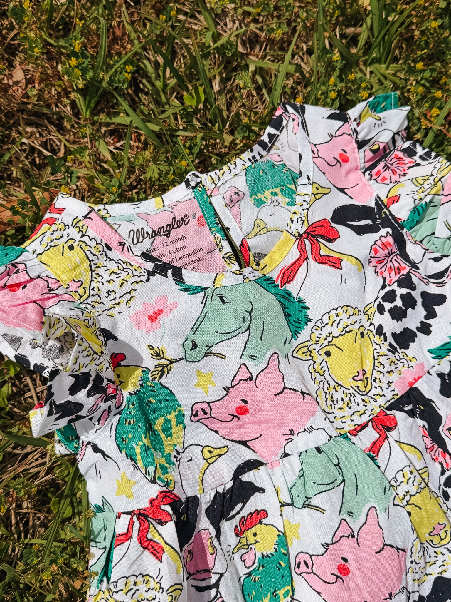 Wrangler Infant Farm Animal Dress Set