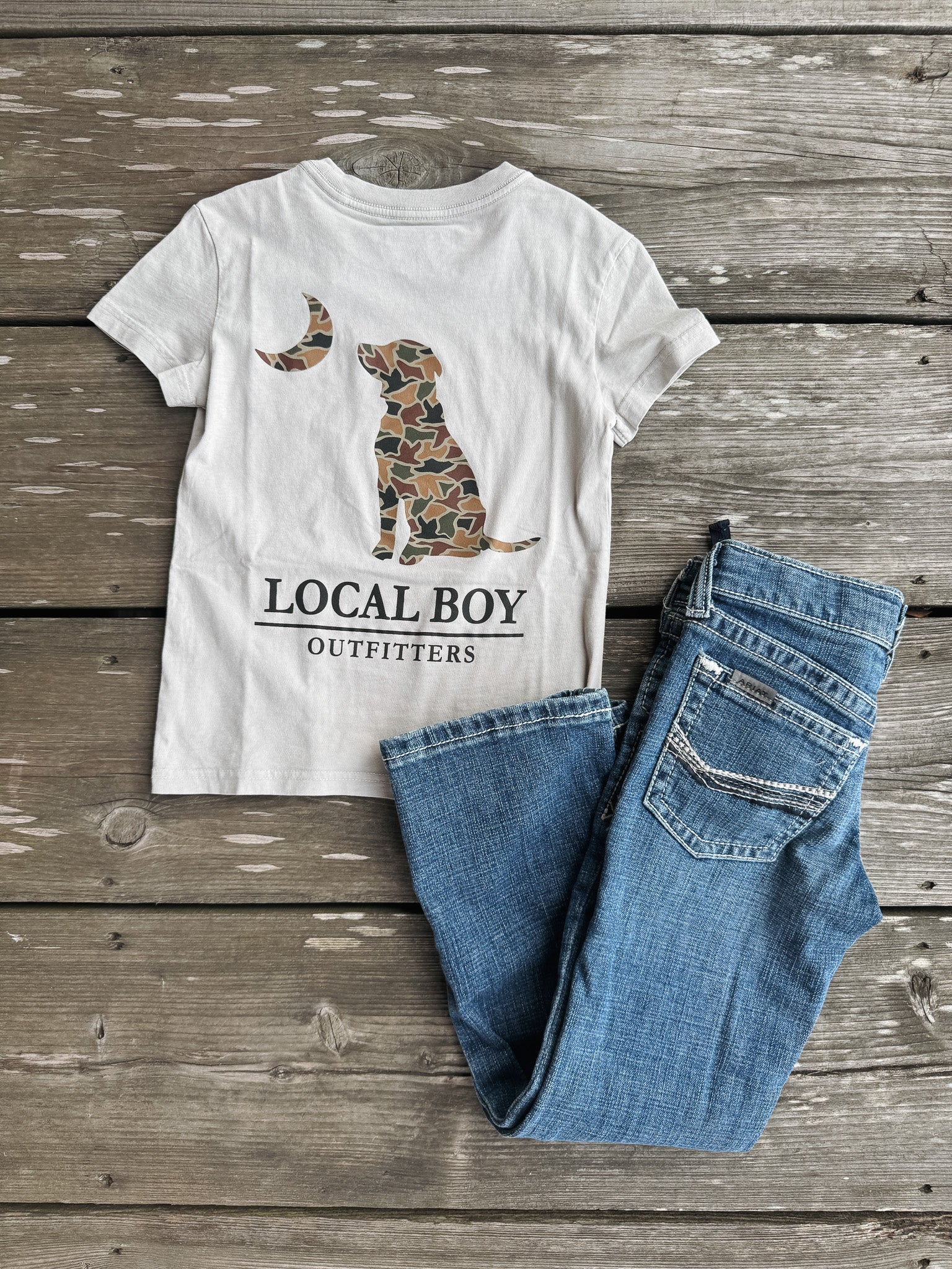 Ariat Boy's B4 Relaxed August Boot Cut Jeans