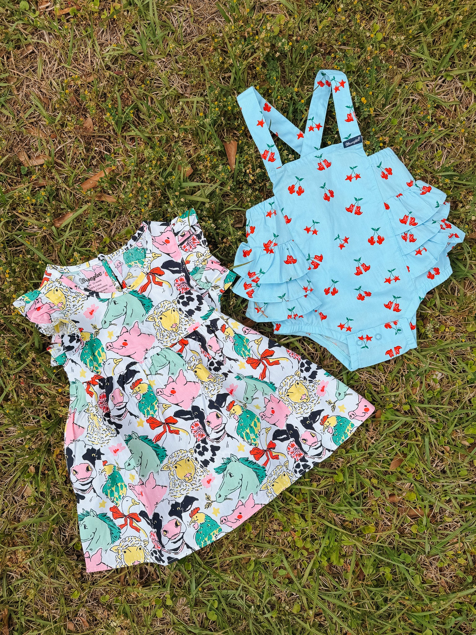 Wrangler Infant Farm Animal Dress Set