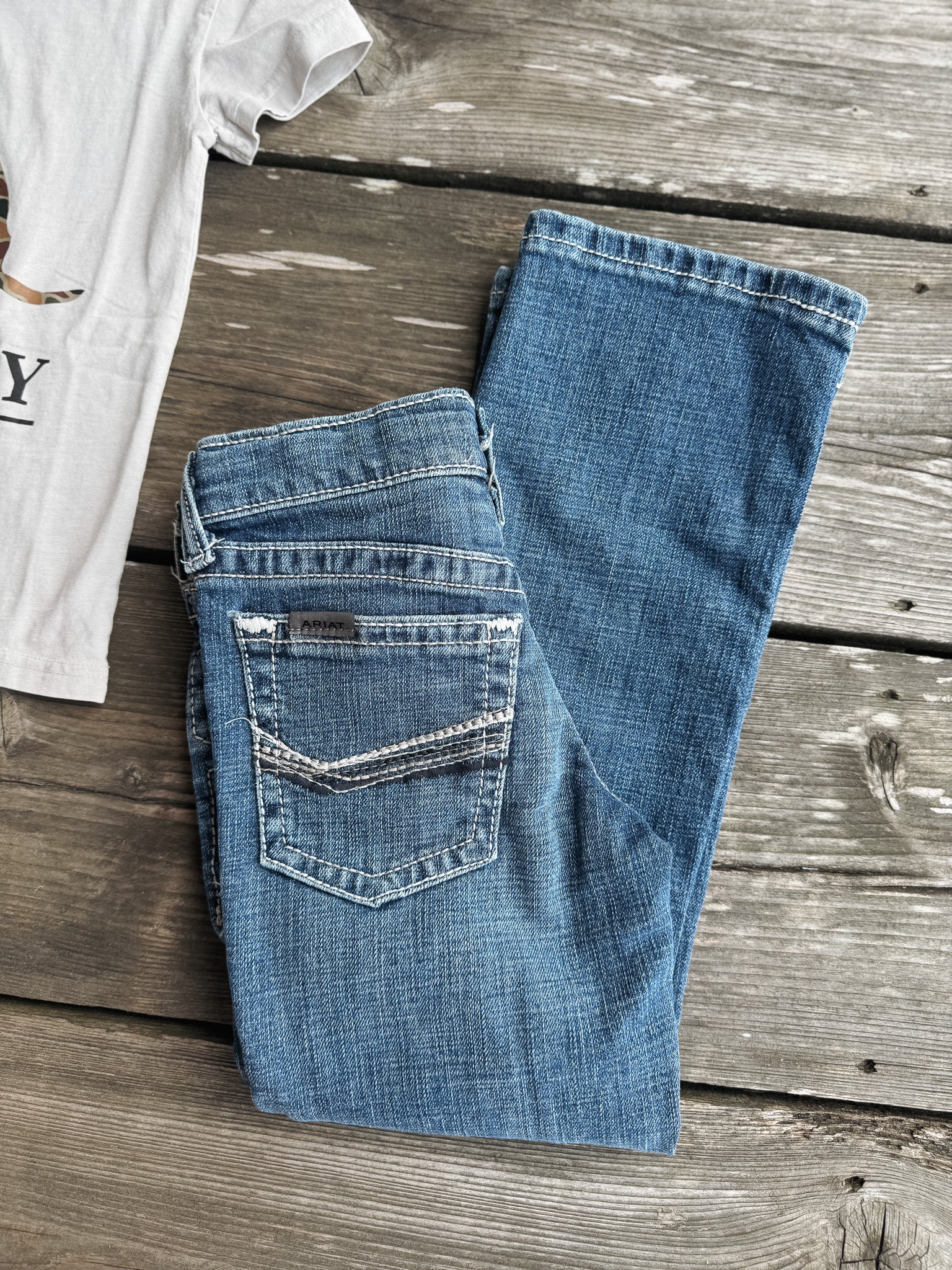 Ariat Boy's B4 Relaxed August Boot Cut Jeans