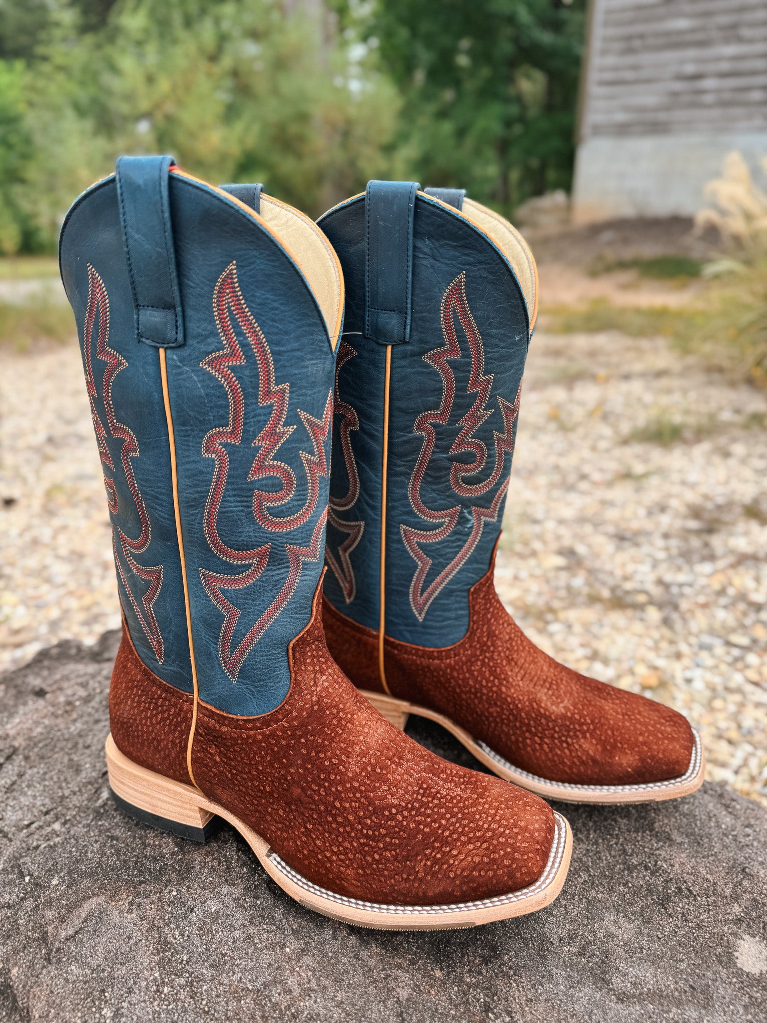 Men's Horse Power Top Hand Collection Rust Carpincho Western Boots