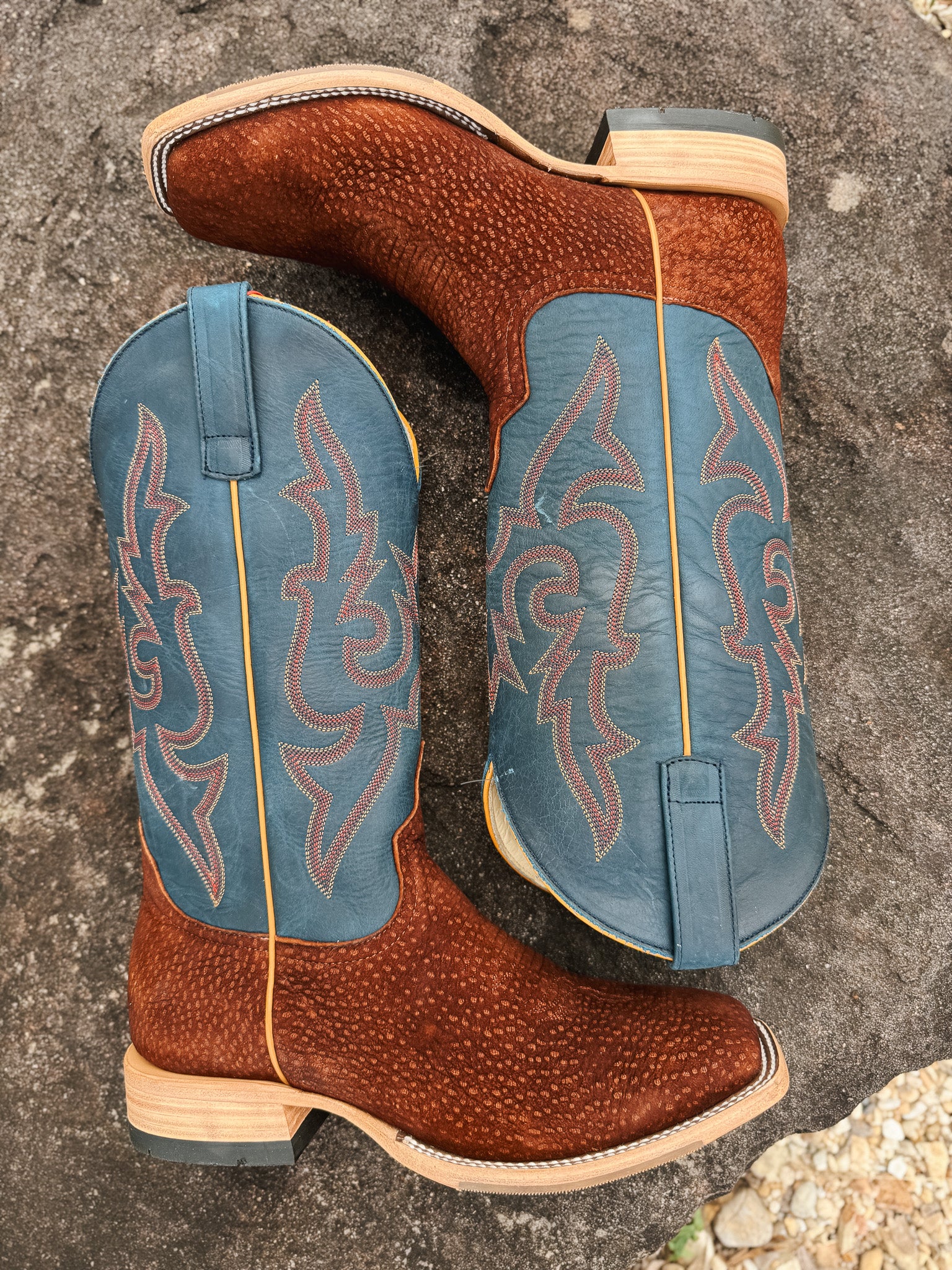 Men's Horse Power Top Hand Collection Rust Carpincho Western Boots