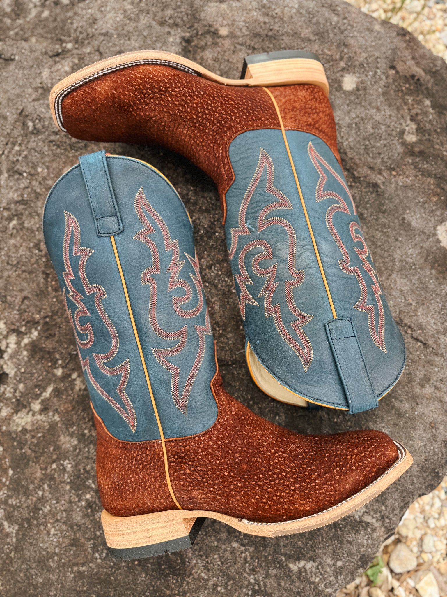 Men's Horse Power Top Hand Collection Rust Carpincho Western Boots