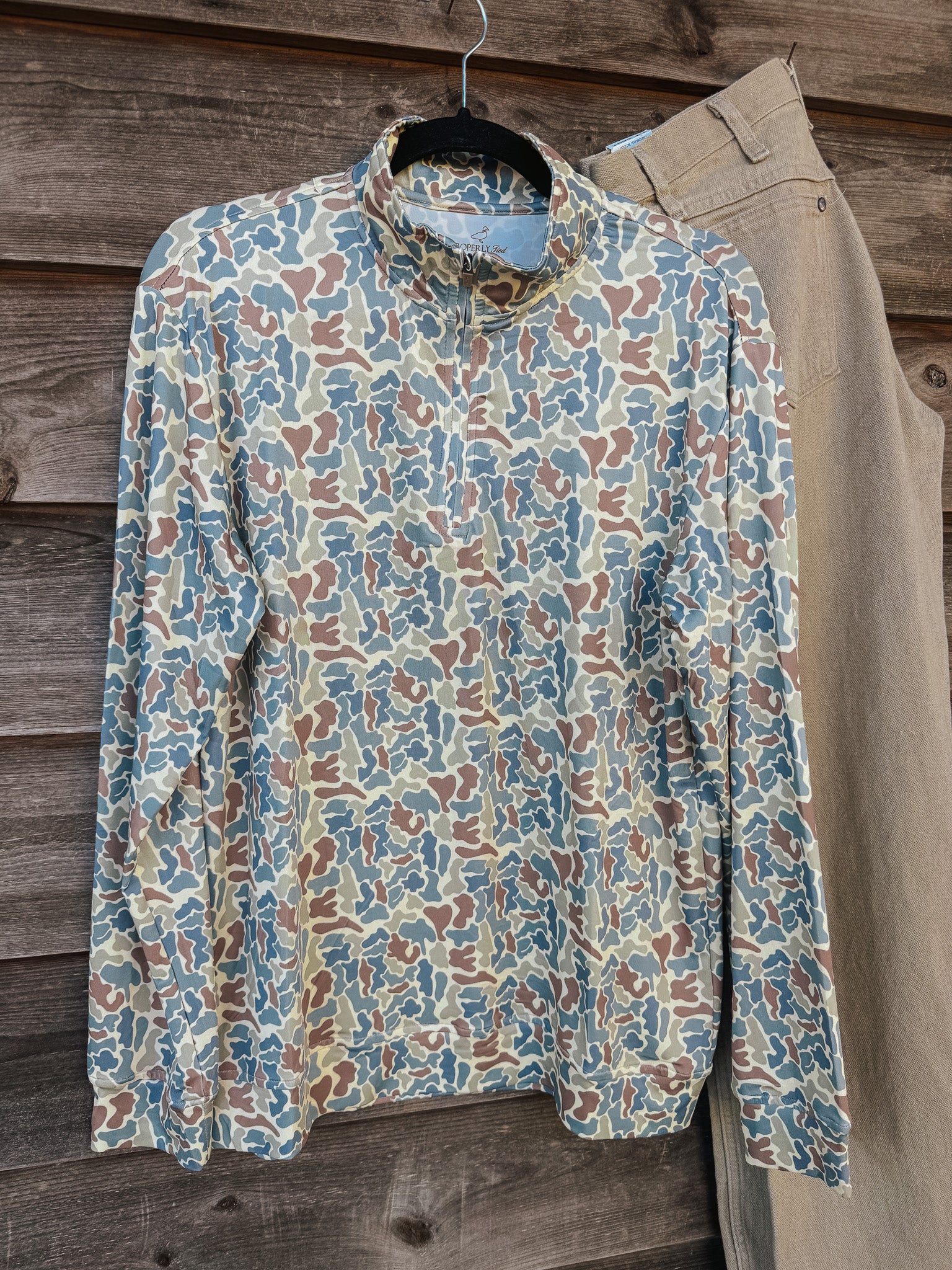 Men's Properly Tied Inlet Pullover in Field Camo