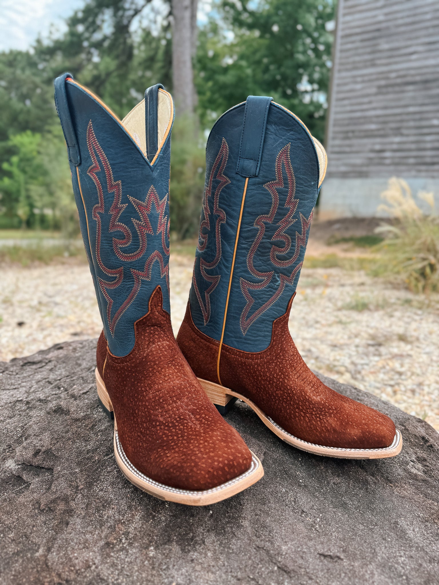 Men's Horse Power Top Hand Collection Rust Carpincho Western Boots