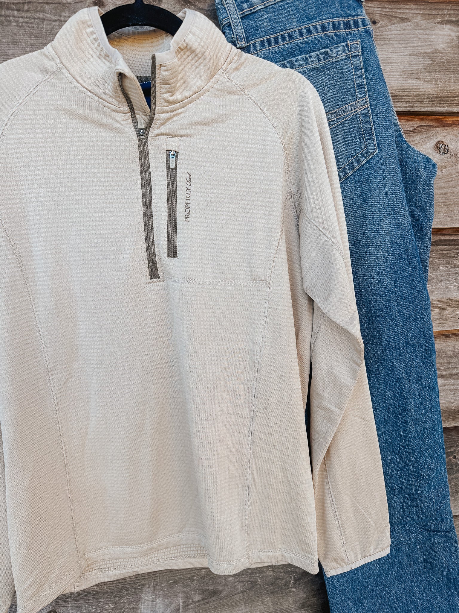 Men's Properly Tied Fairhope Pullover in Khaki