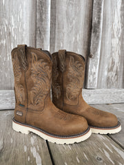 Men's Ariat Activator Argo Distressed Brown Waterproof Round Toe Work Boots