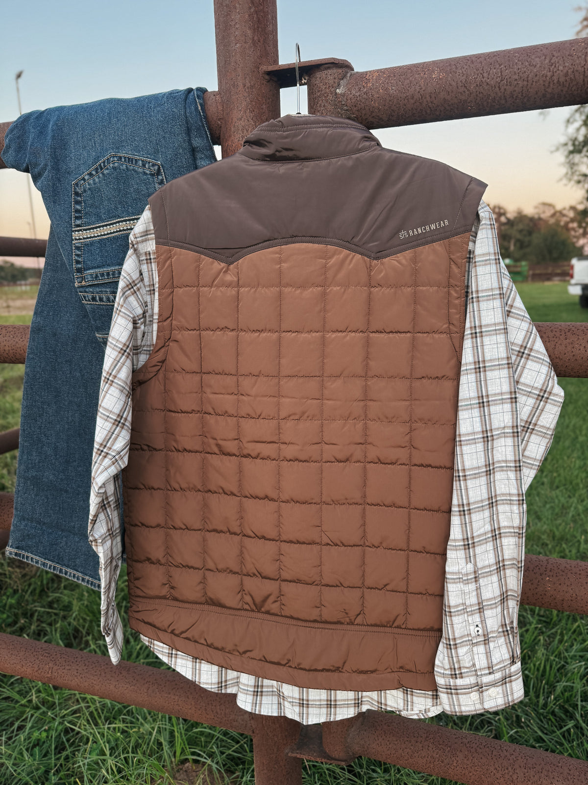 STS Ranchwear | Ogden Vest in Brown