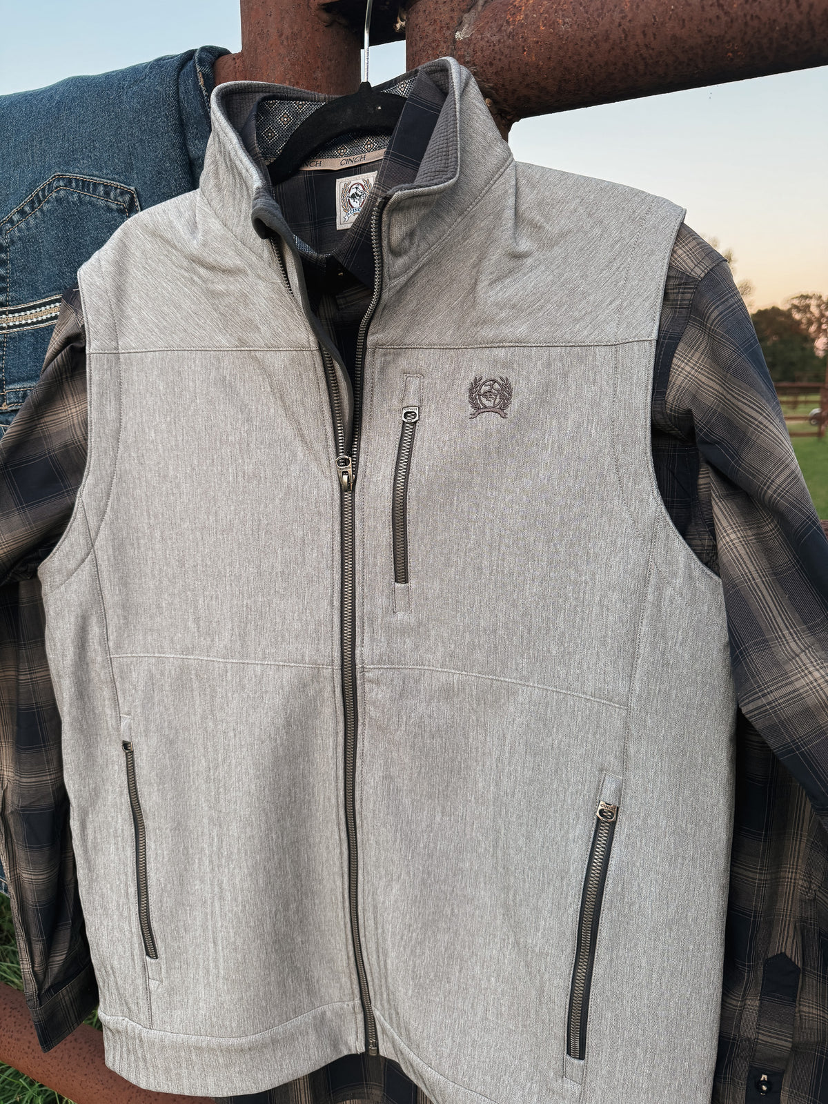 Cinch | Men's Grey Bonded Vest