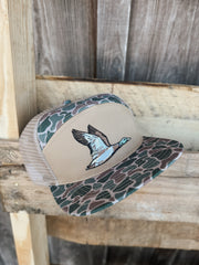 Roost 7 Panel Camo Full Color Duck Cap