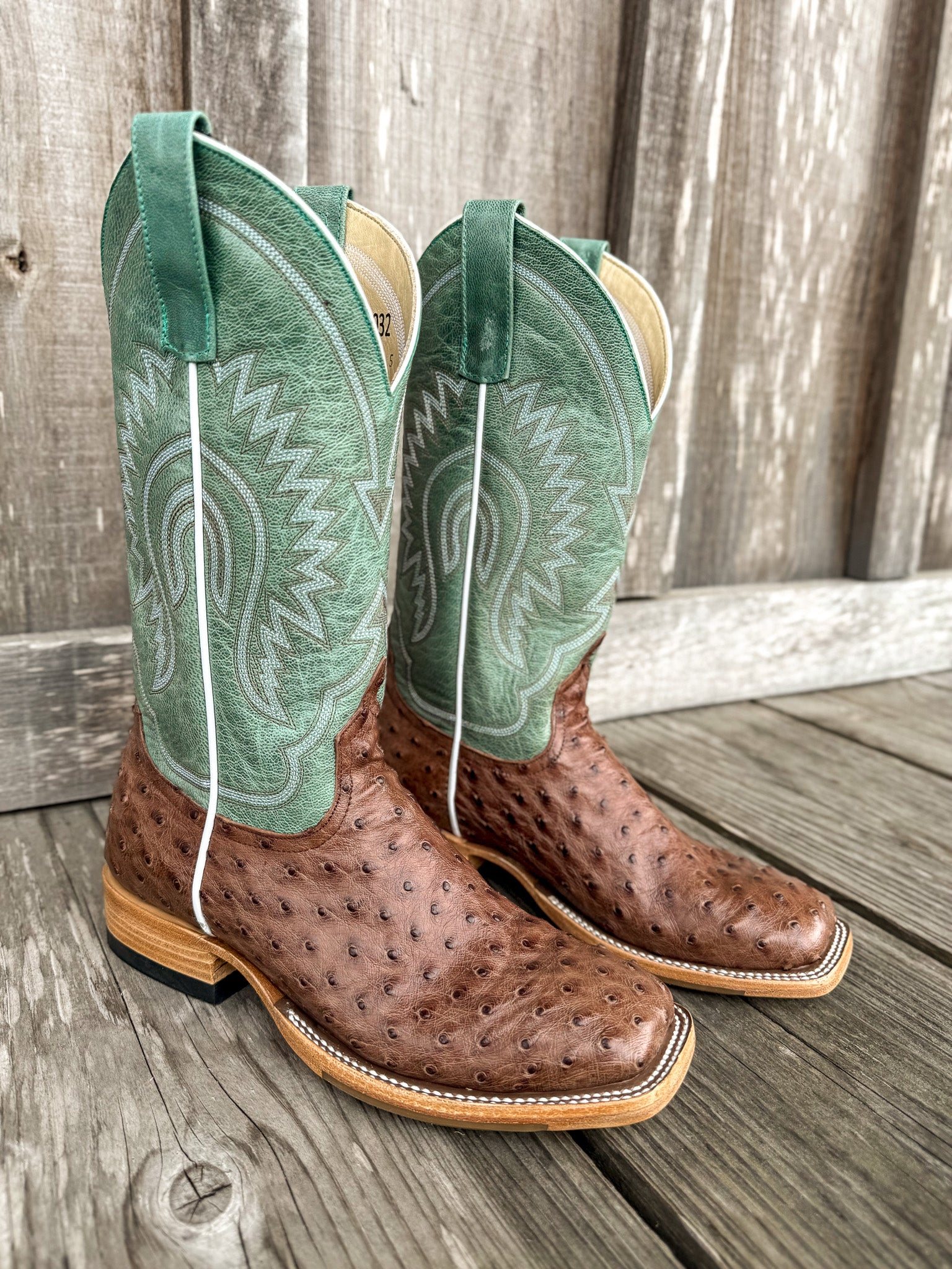 Macie Bean Women's Kango Tobac Full Quill Ostrich Boots