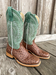 Macie Bean Women's Kango Tobac Full Quill Ostrich Boots