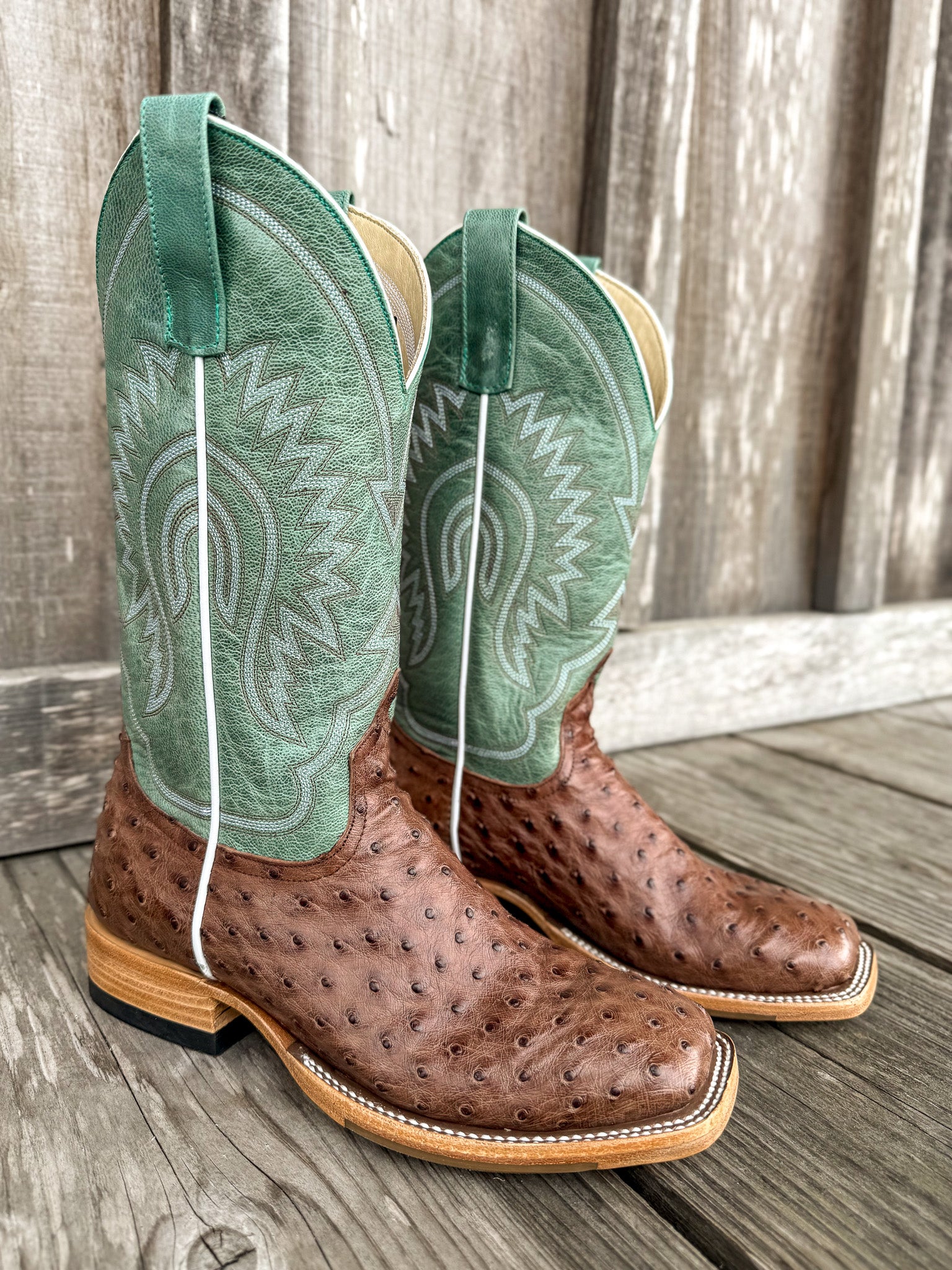 Macie Bean Women's Kango Tobac Full Quill Ostrich Boots