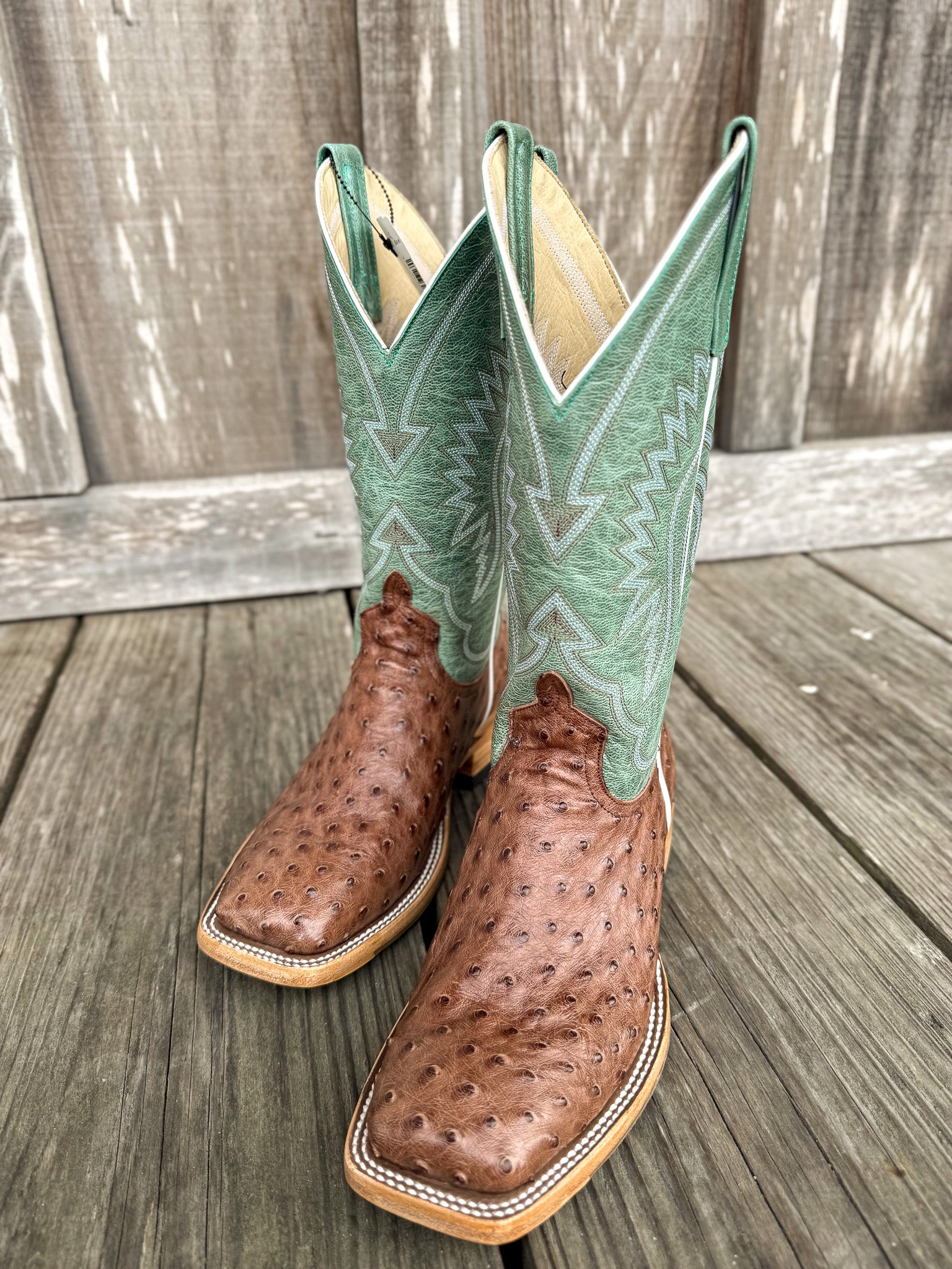 Macie Bean Women's Kango Tobac Full Quill Ostrich Boots