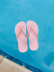 Archies Unisex Arch Support Flip Flops - Pink