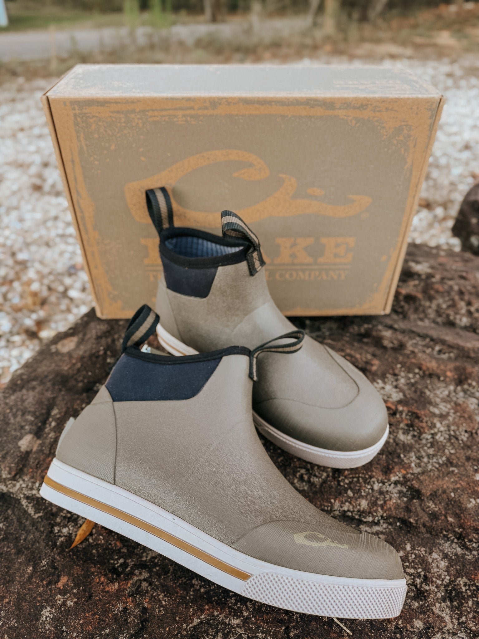 Men's Drake Camp Deck Boot in Mud Brown