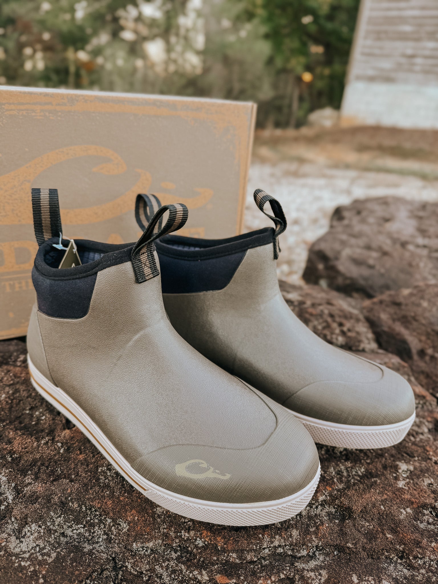 Men's Drake Camp Deck Boot in Mud Brown