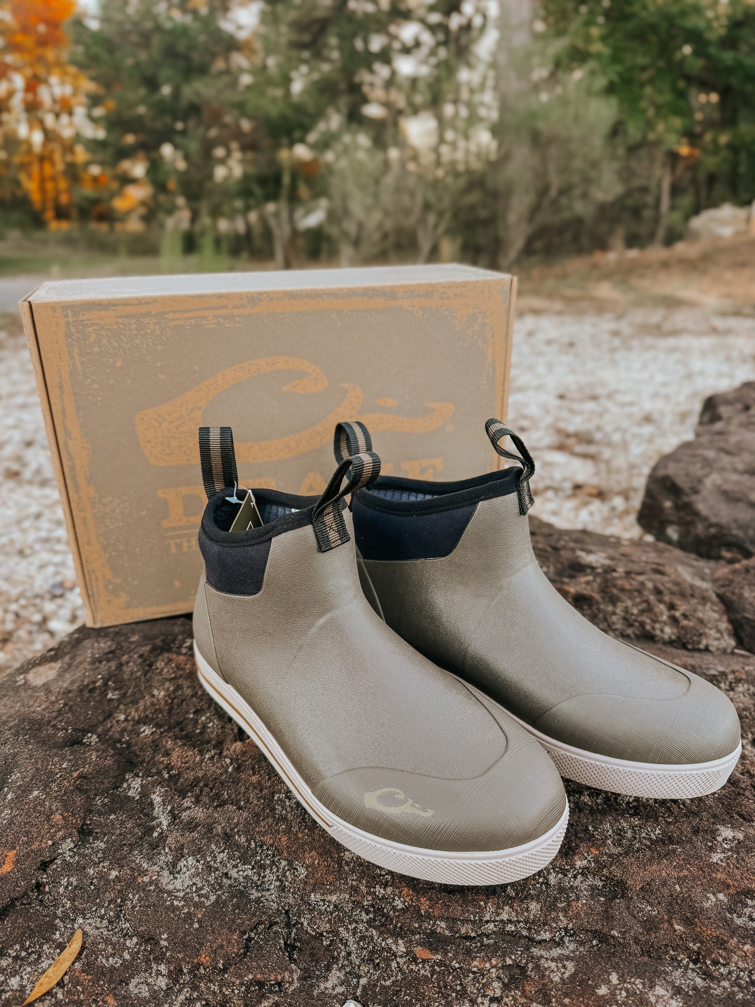 Men's Drake Camp Deck Boot in Mud Brown