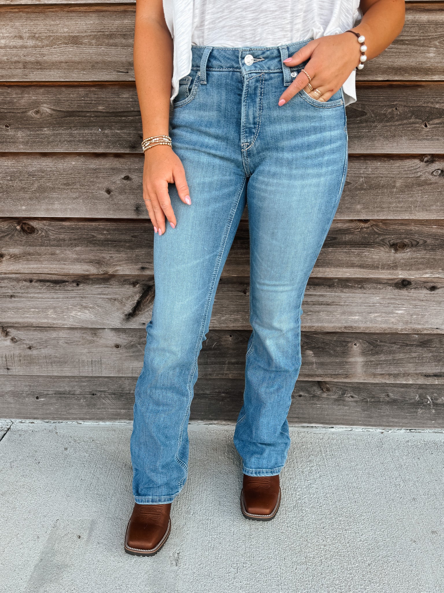 Women's Ariat High Rise Rowyn Boot Cut Jeans