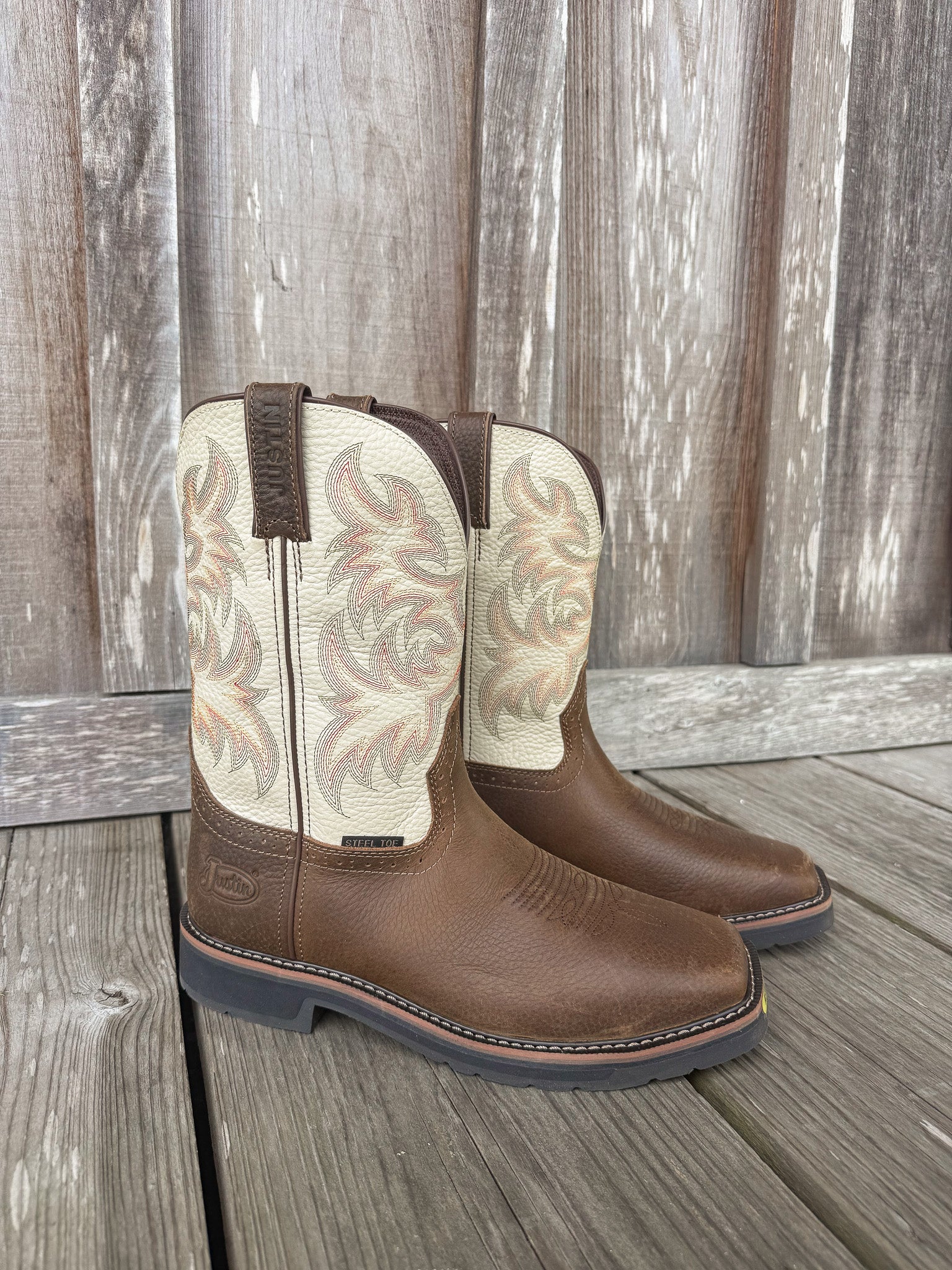 Botas con punta de acero Justin Driller para hombre 