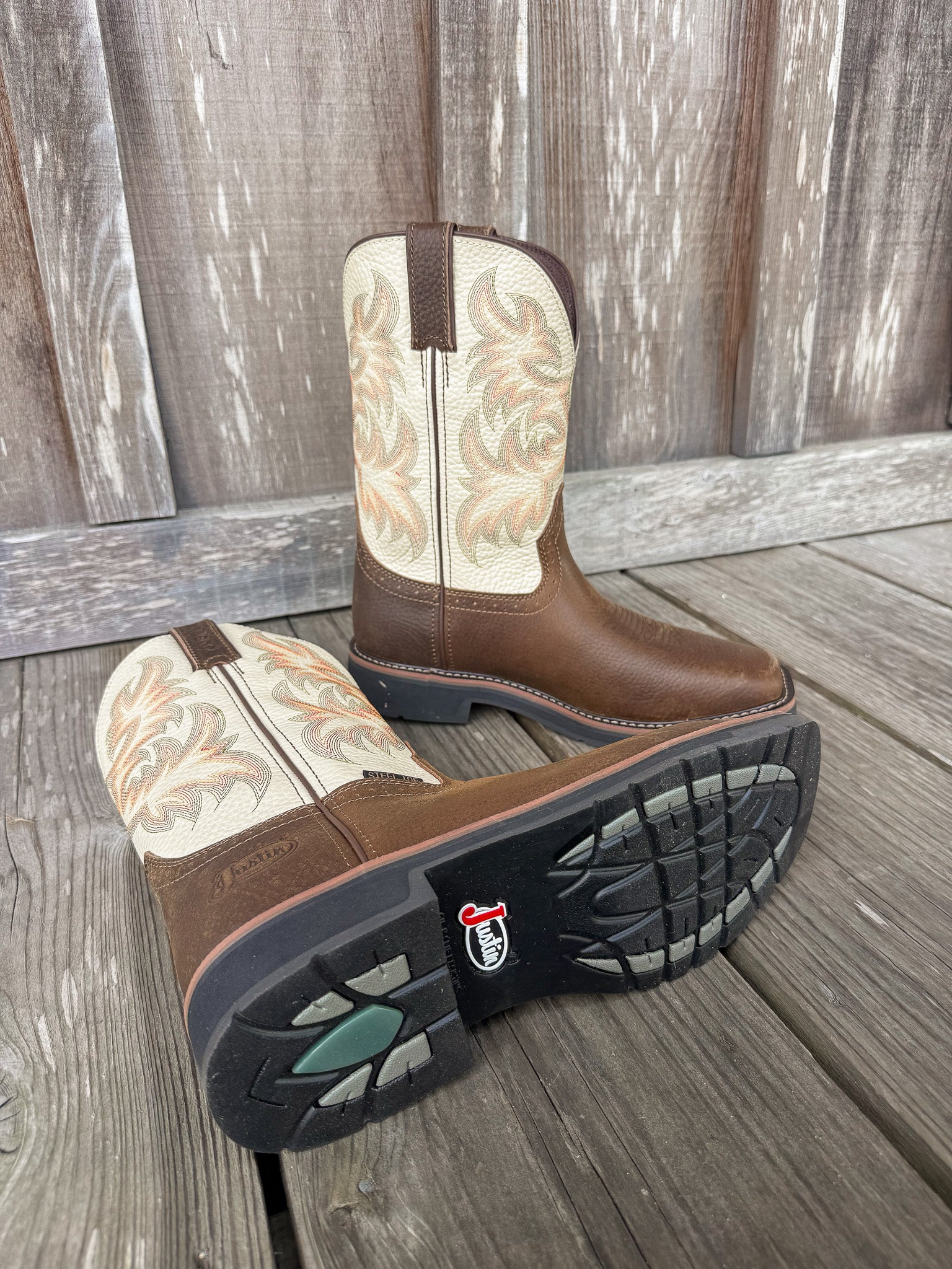 Botas con punta de acero Justin Driller para hombre 