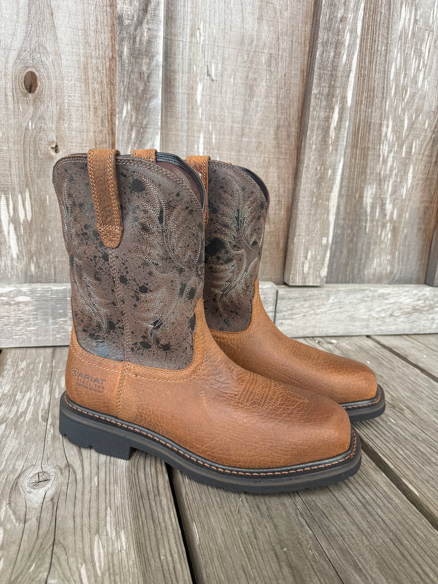 Men's Ariat Sierra Puncture Resistant Square Steel Toe Work Boots