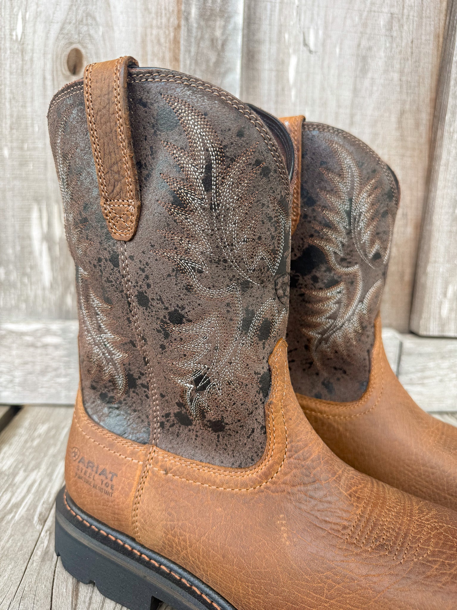 Men's Ariat Sierra Puncture Resistant Square Steel Toe Work Boots