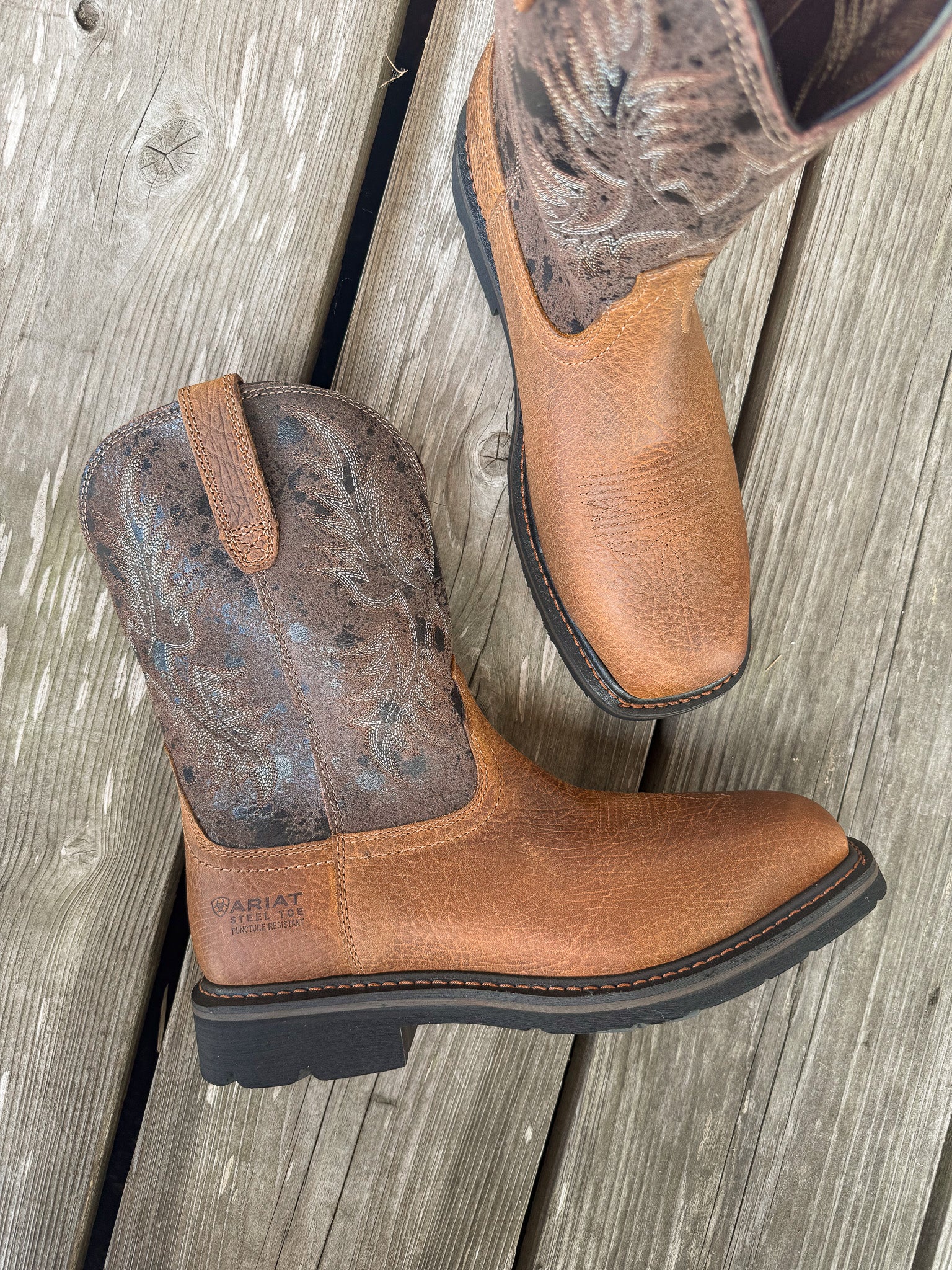 Men's Ariat Sierra Puncture Resistant Square Steel Toe Work Boots