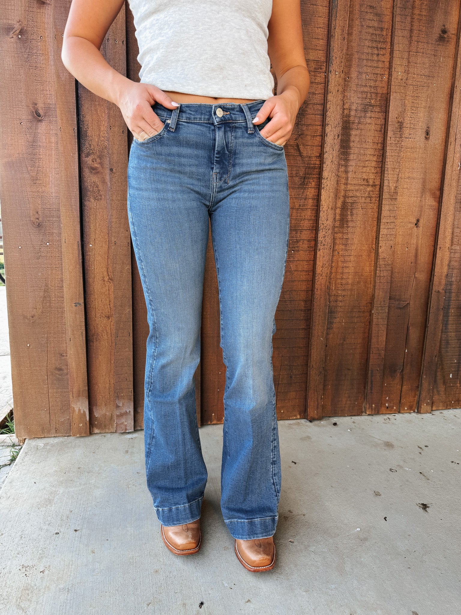 7 For All Mankind DOJO Slim Illusion Flare Jeans | Retro Fade | 32"