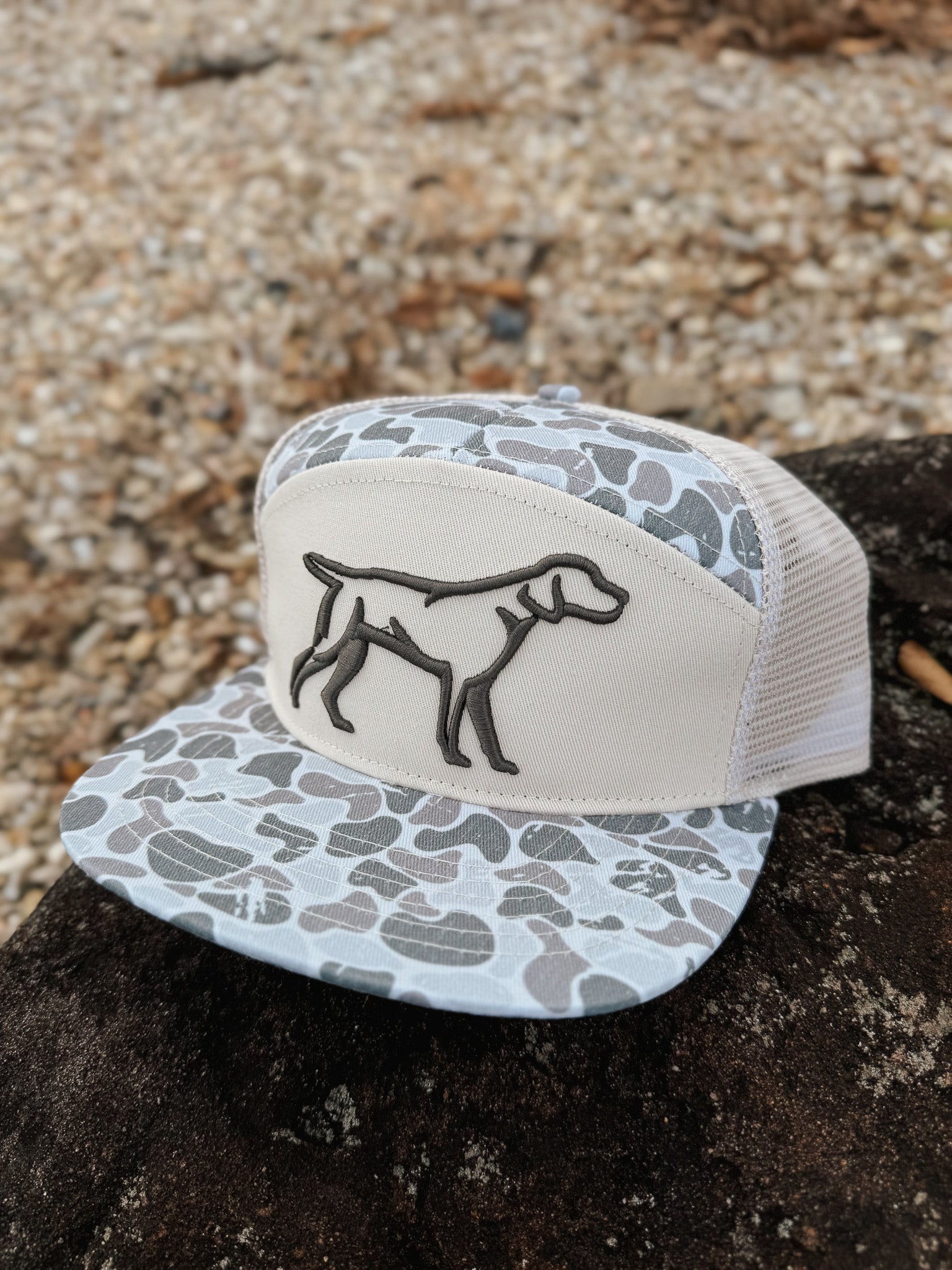 Fieldstone Backwoods Camo 7 Panel 3D Puff Cap