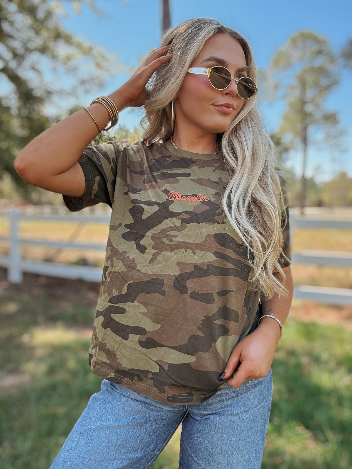 Wrangler | Cowboy Camo Girlfriend Tee