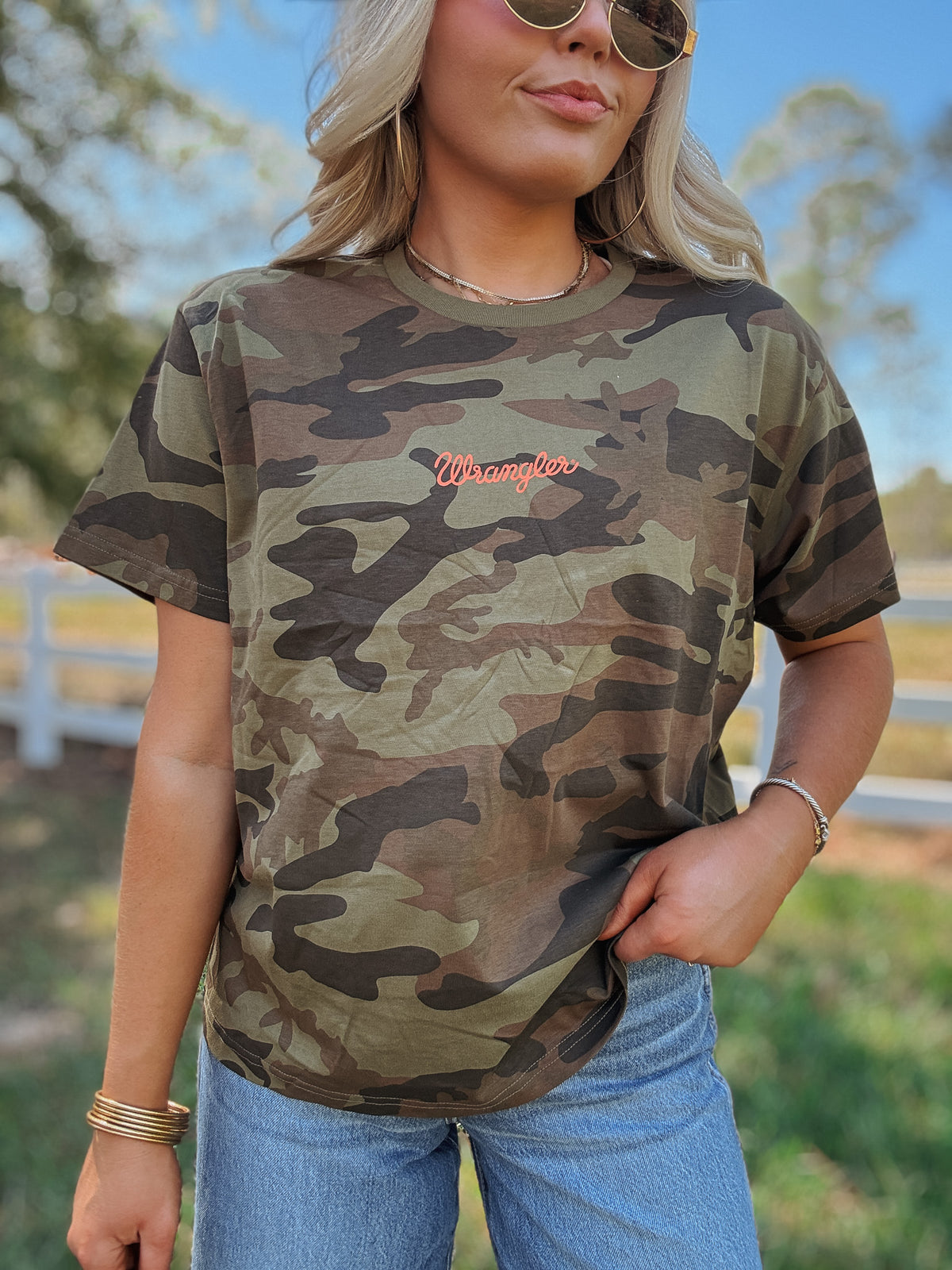 Wrangler | Cowboy Camo Girlfriend Tee