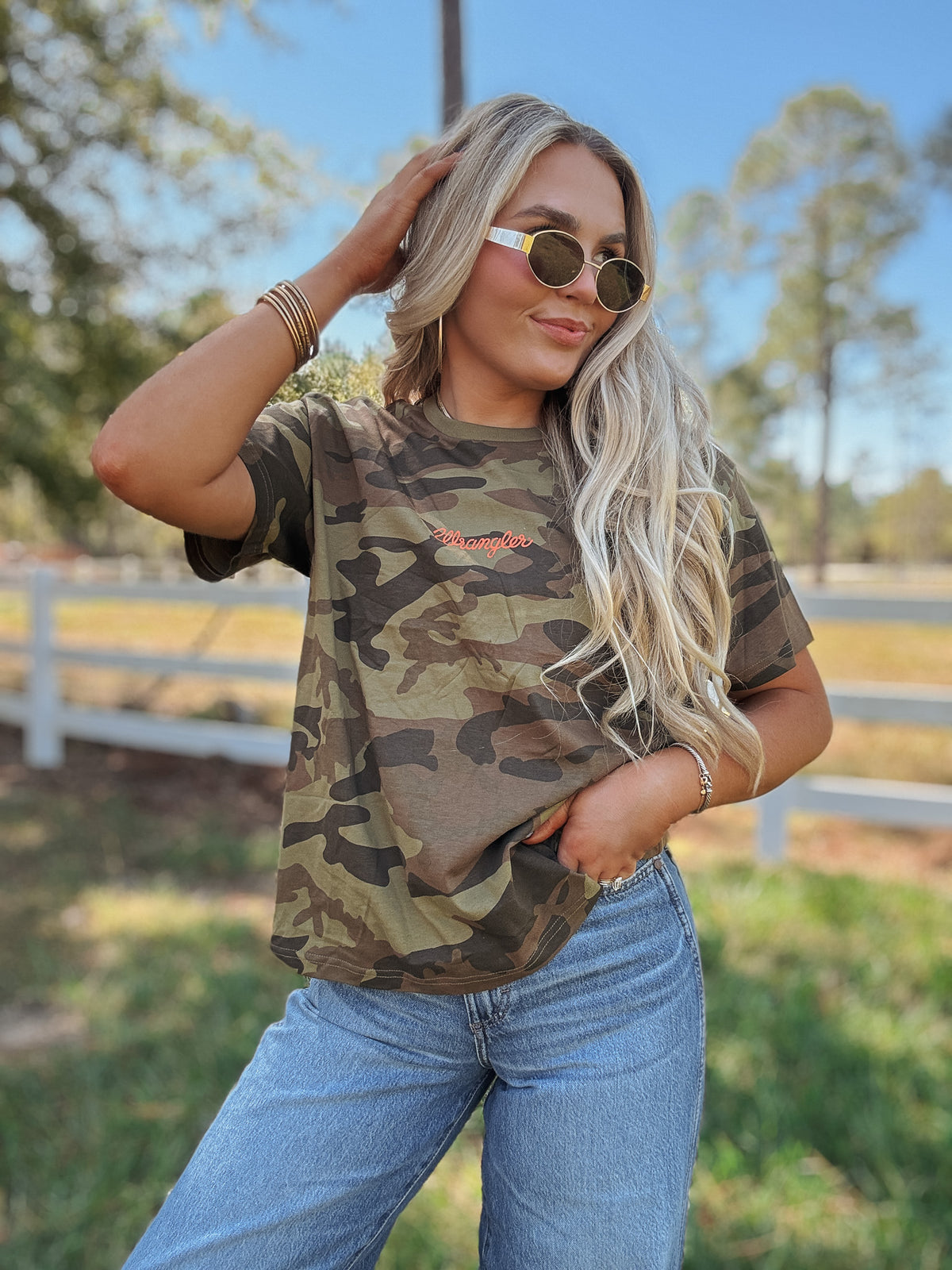 Wrangler | Cowboy Camo Girlfriend Tee