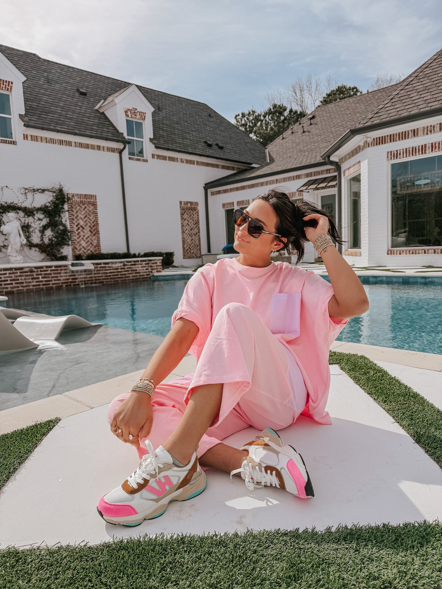 Line & Leisure Pink Oversized Set